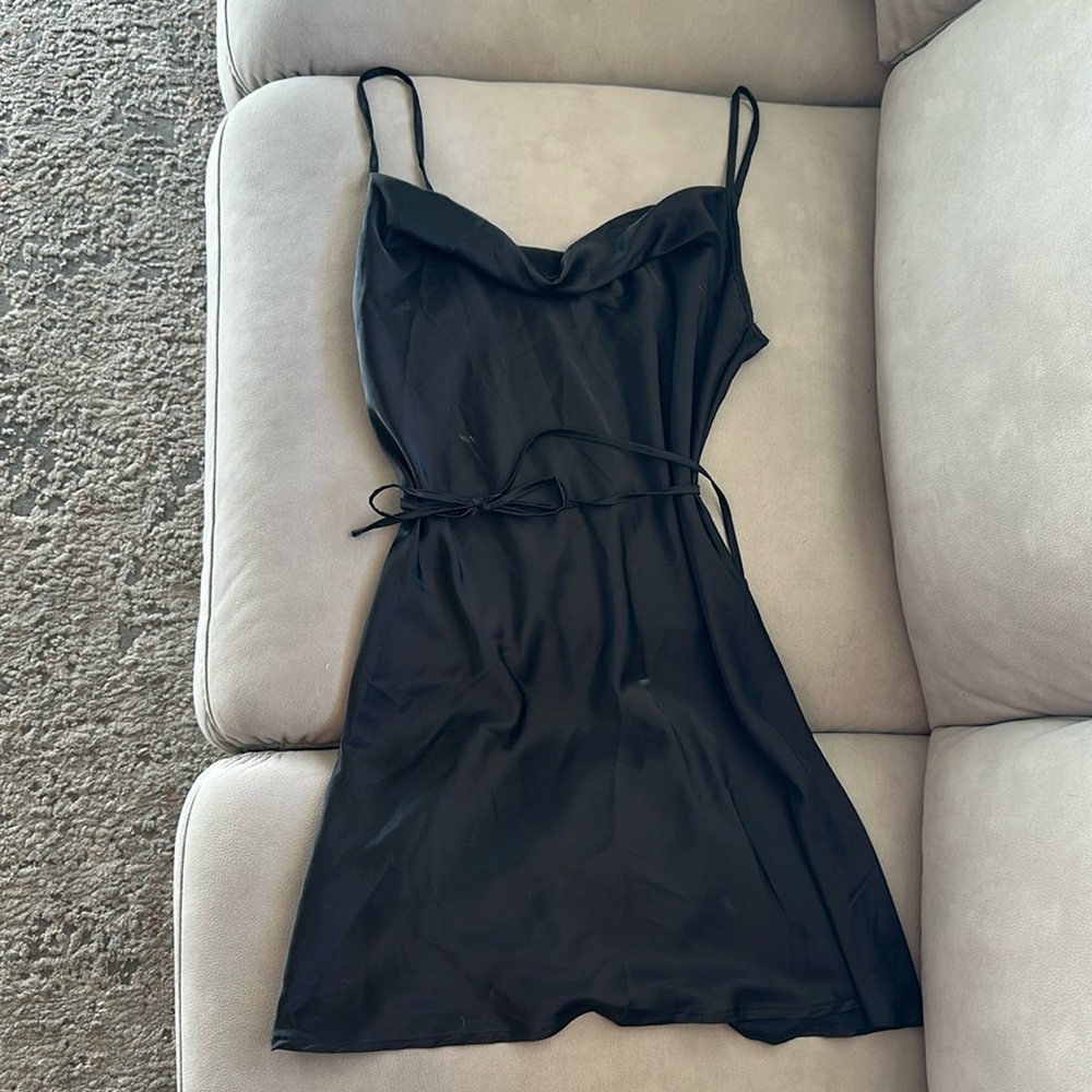 Satin mini dress